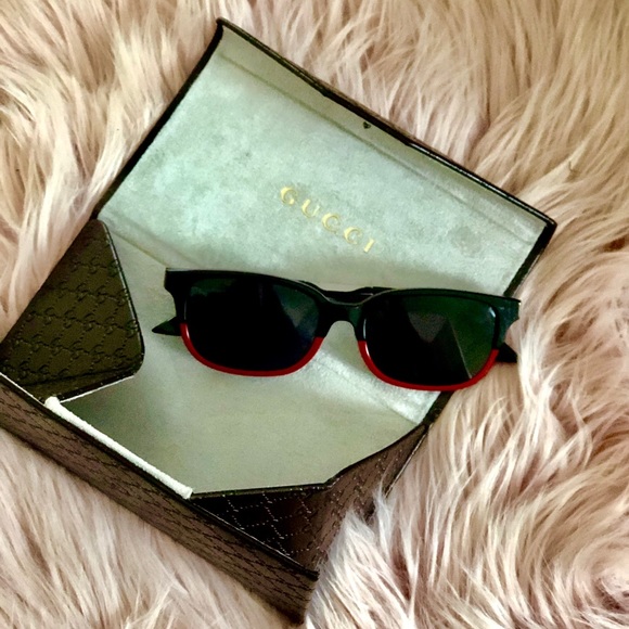 Gucci Accessories - GUCCI Narrow Rectangular Sunglasses